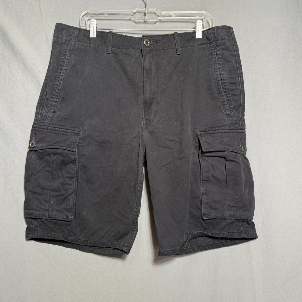 Levi Cargo Shorts Mens sz 36 Black 100% Cotton Baggy Y2K Retro Grunge Loose‎
